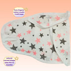 4-layer pure cotton muslin nappy with soft, breathable, reusable design.