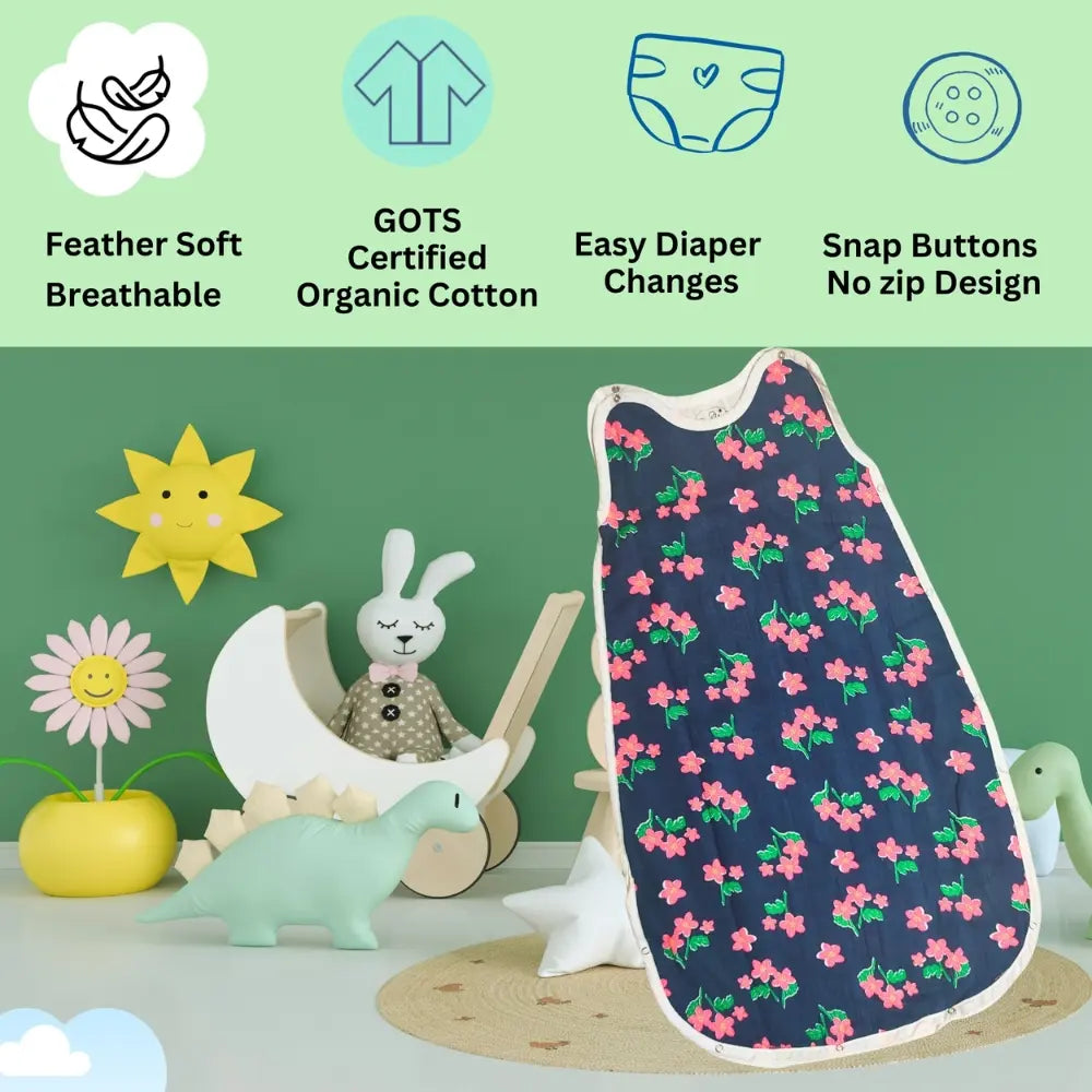 Maaiee Blossom Sprout sleep bag presenting soft breathable features for relaxed comfort