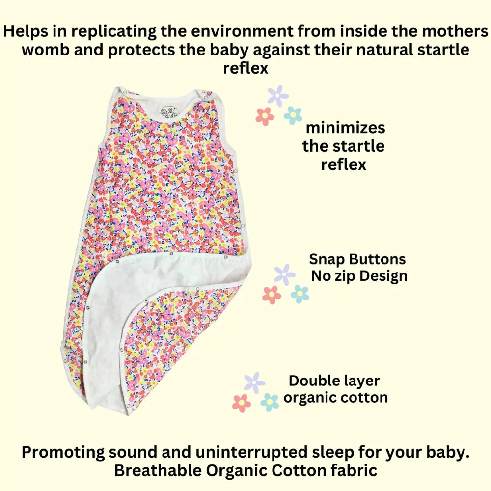 Maaiee Rosegold Nest sleep bag giving gentle womb-like softness for cozy baby comfort