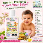 Maaiee baby hair oil with cow ghee, Ayurvedic scalp botanicals and dermatologically tested baby scalp care