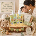 Maaiee Welcome Baby Kit with COSMOS Organic newborn massage oil, head-to-toe baby wash and gentle newborn care essentials