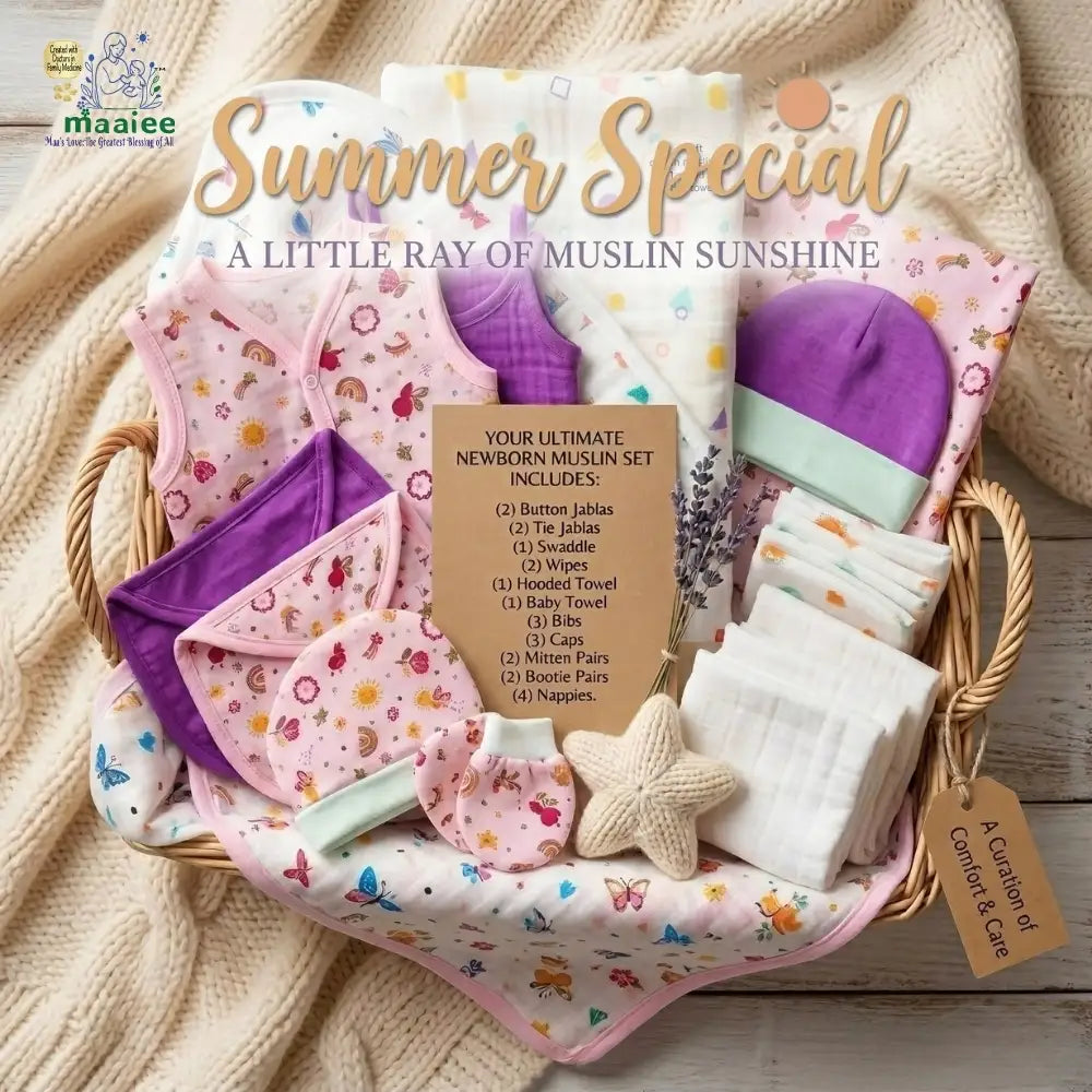 Comfort & Care Muslin Baby Gift Set