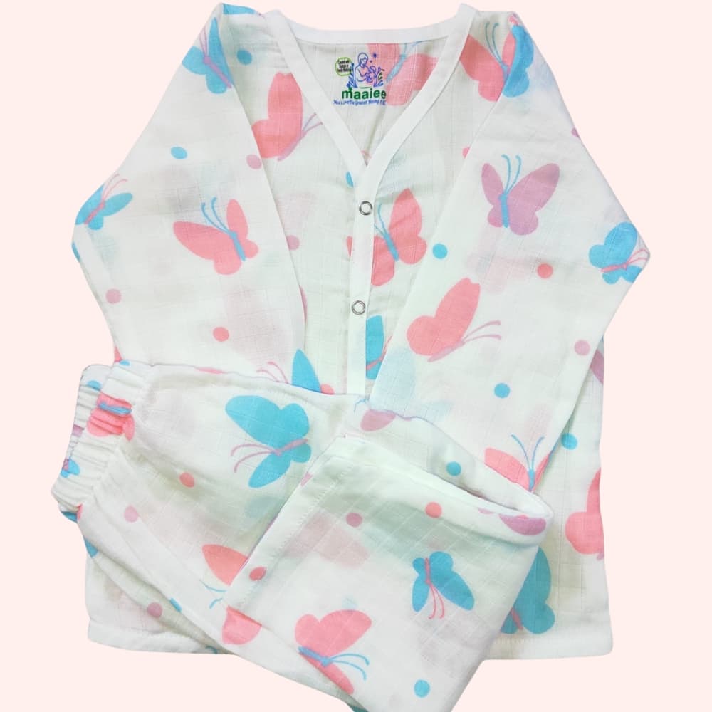 Muslin Cotton Baby Night Suit