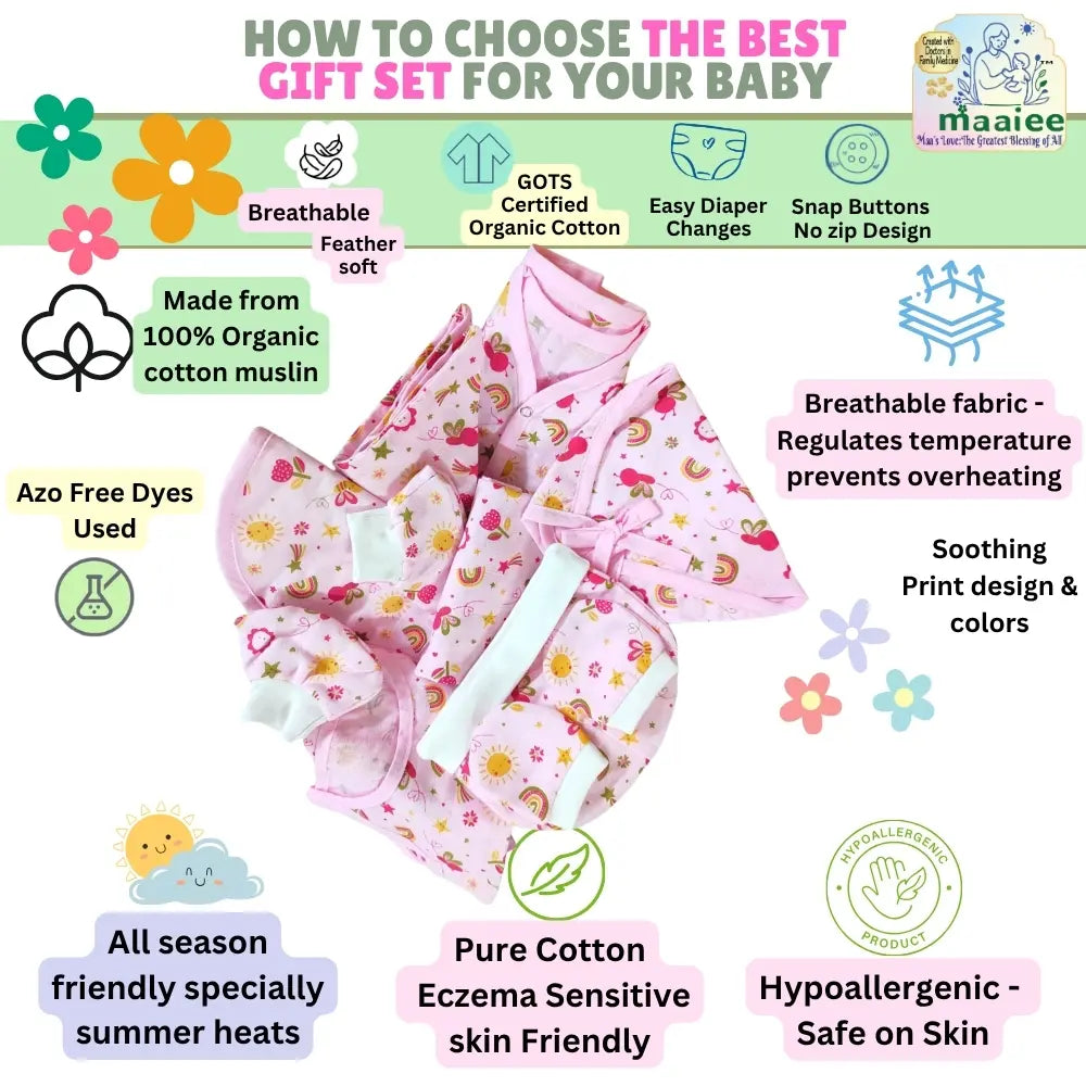 Organic Hearts Baby Gift Set