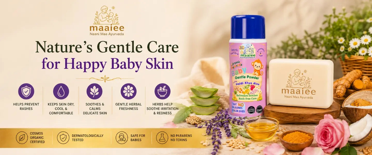 Saumya Ameya Organic Baby Bathing Bars with cow ghee, goat milk and two free baby powders