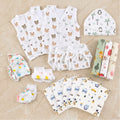 Maaiee newborn gift set with baby clothing, swaddle and bath essentials