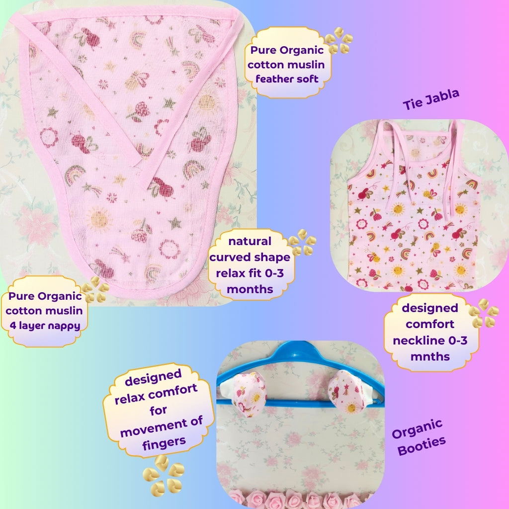 Pink Nest Baby Gift Set