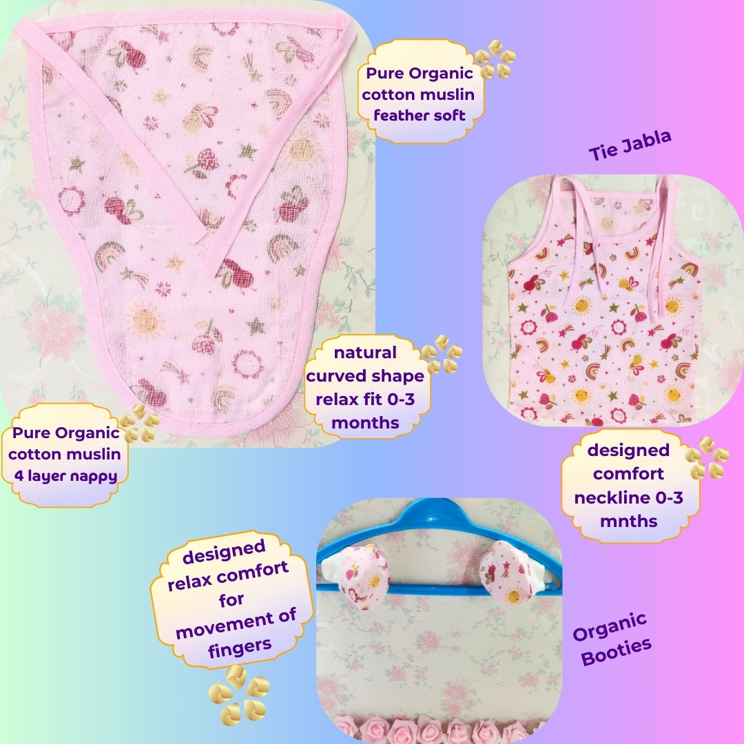 Pink Nest Baby Gift Set