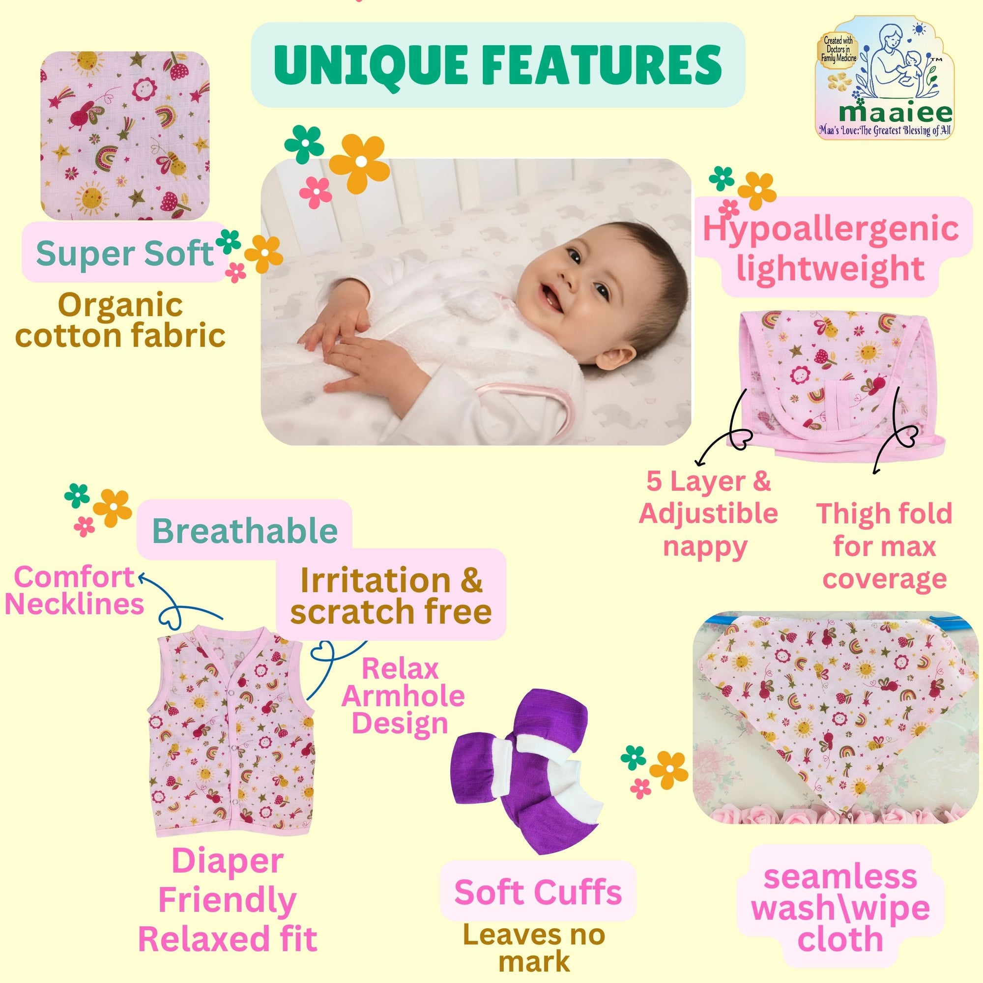 Pink Nest Baby Gift Set