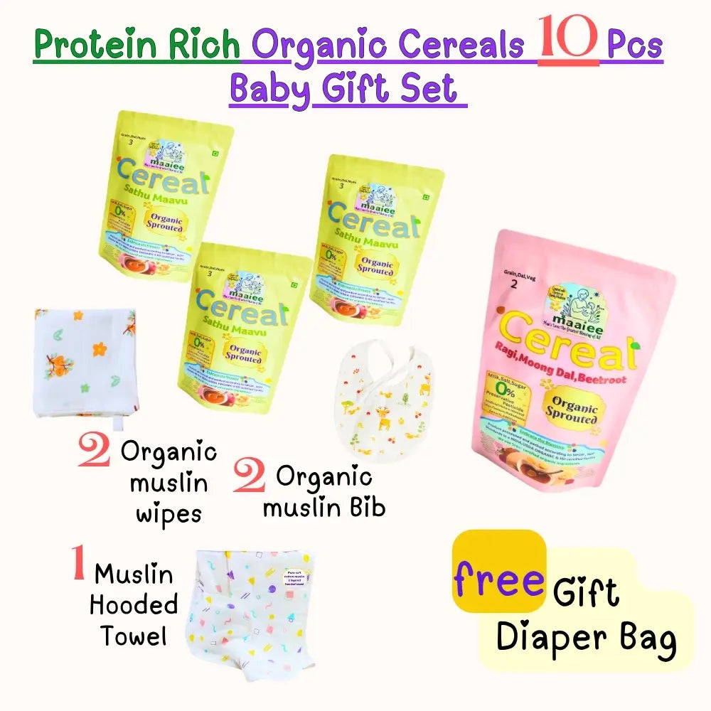 Protein Rich Healthy Weight Gain Organic Cereal Gift Hamper for Little Ones