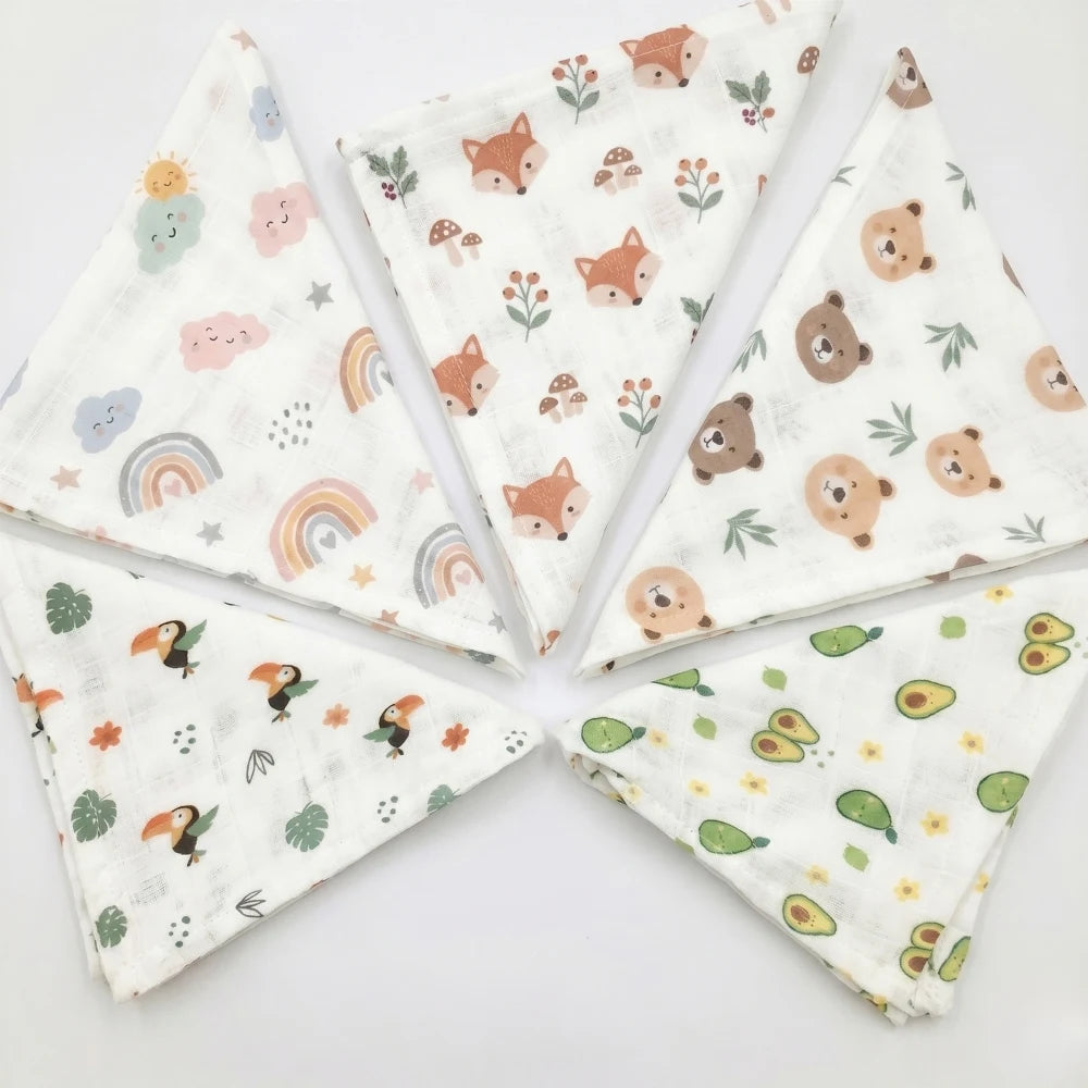 Muslin Cotton Baby Wipe Wash Burp Cloth