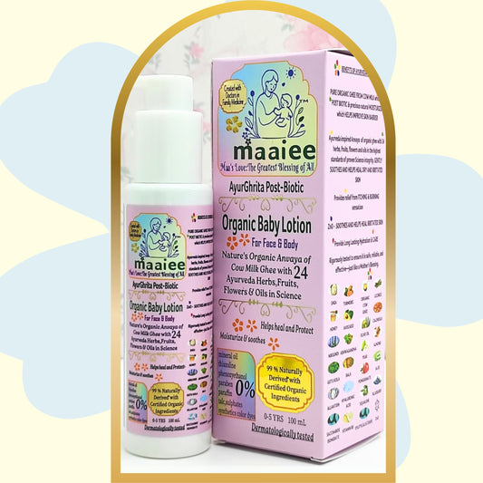 Ayur-Ghrita Post-Biotic Organic Baby Lotion